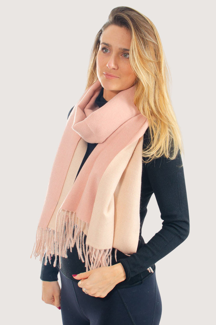 Two Tone Cashmere Blend Scarf