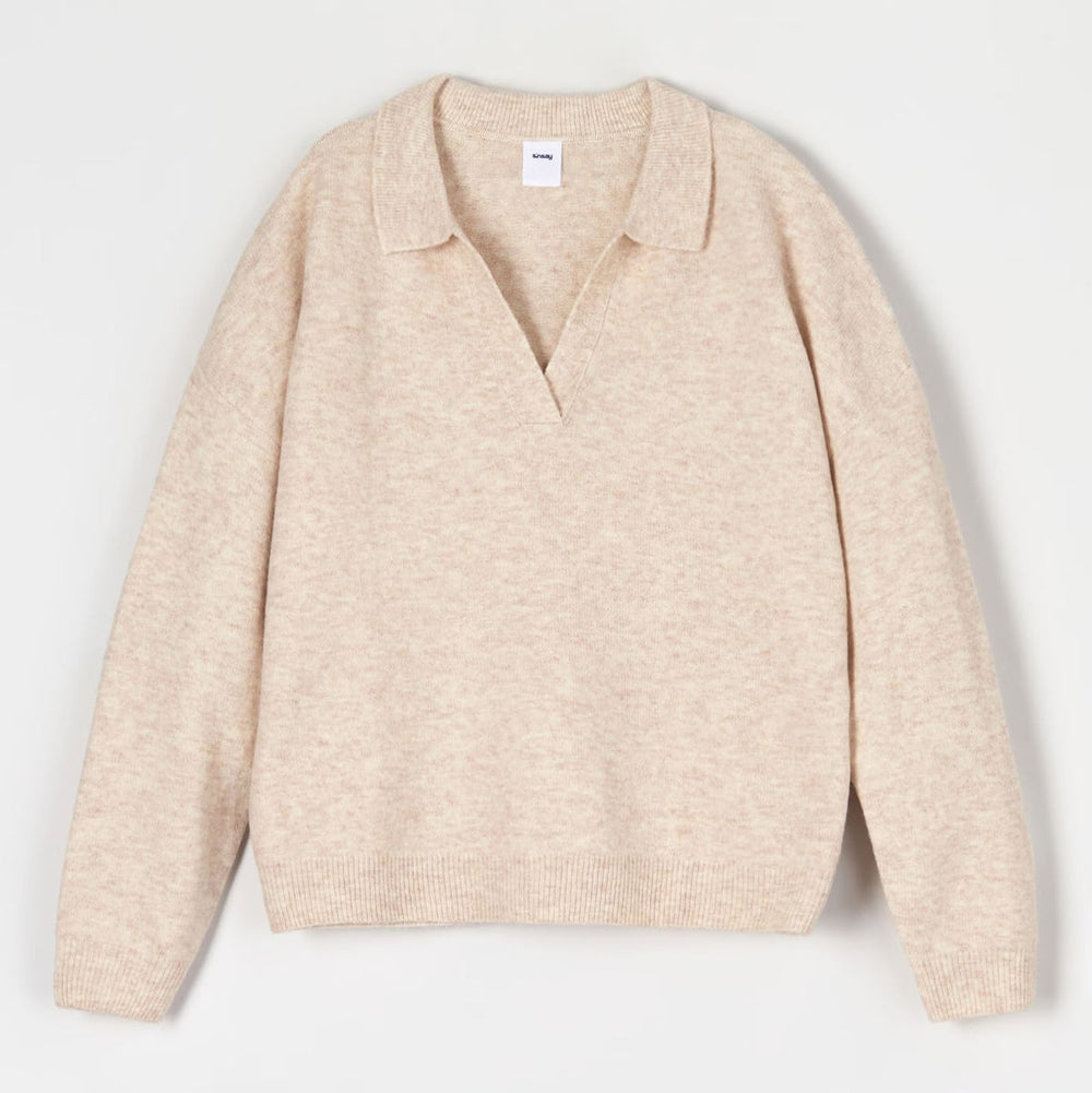 Collared Oversize Jumper-Secret Label