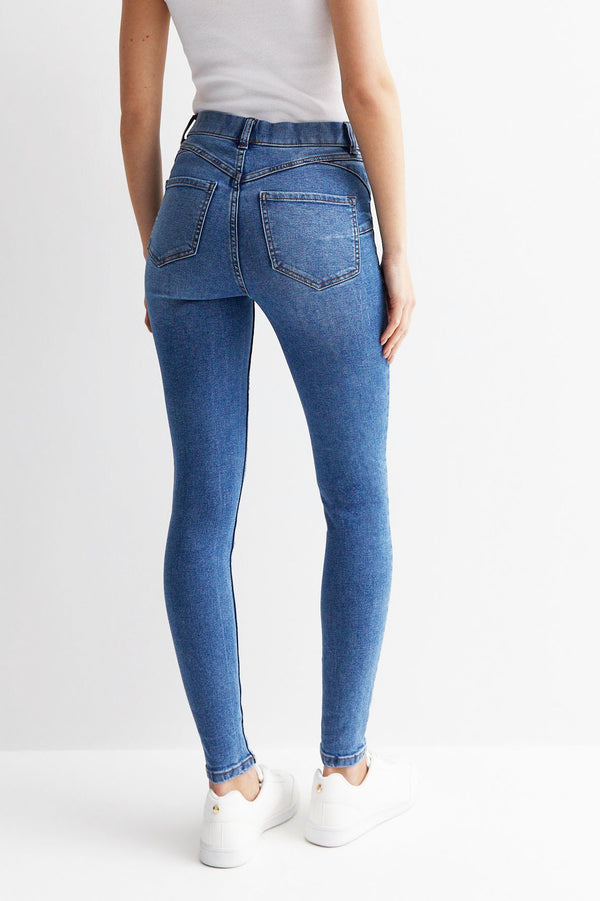 Jeggings Refuge High Rise Skinny Jeans M&Co Blue Light Wash