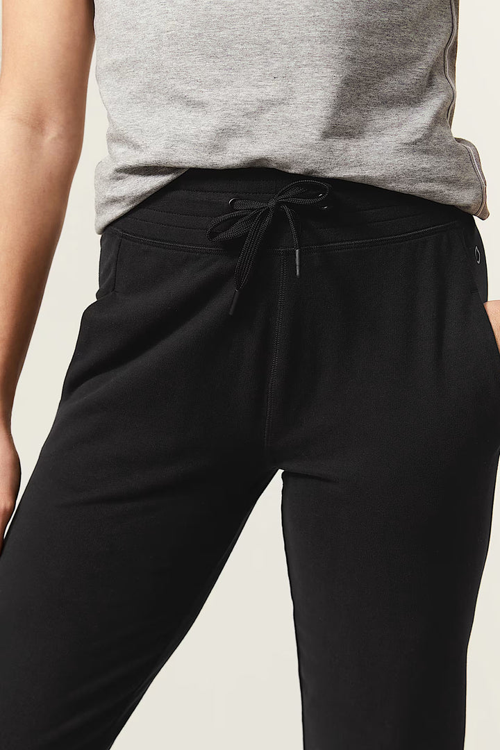 Goodmove Black Cotton Rich Cuffed Joggers