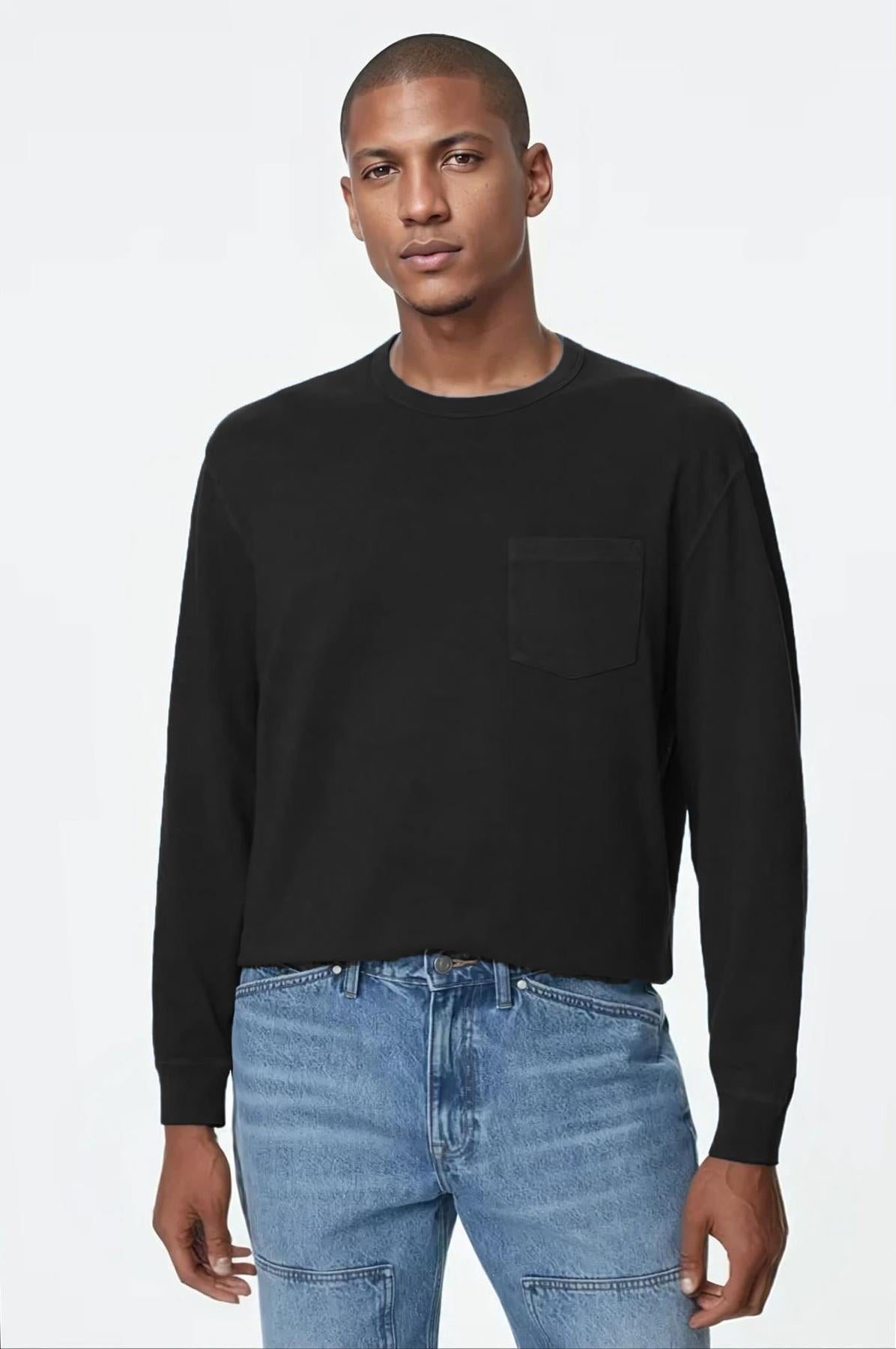 Mens Pocket Long Sleeve T-Shirt – Secret Label