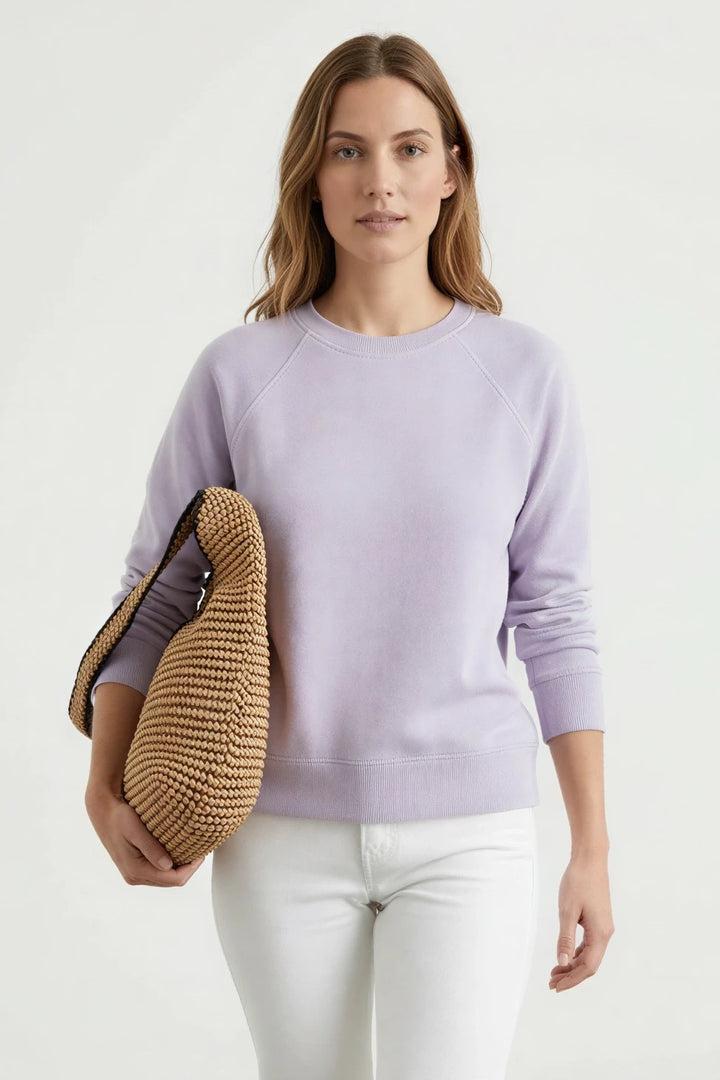 Cotton Raglan Sleeve Sweatshirt