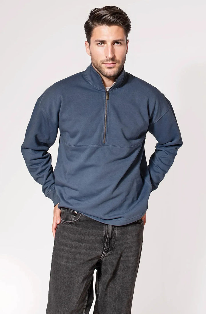Zip Neck Sweatshirt