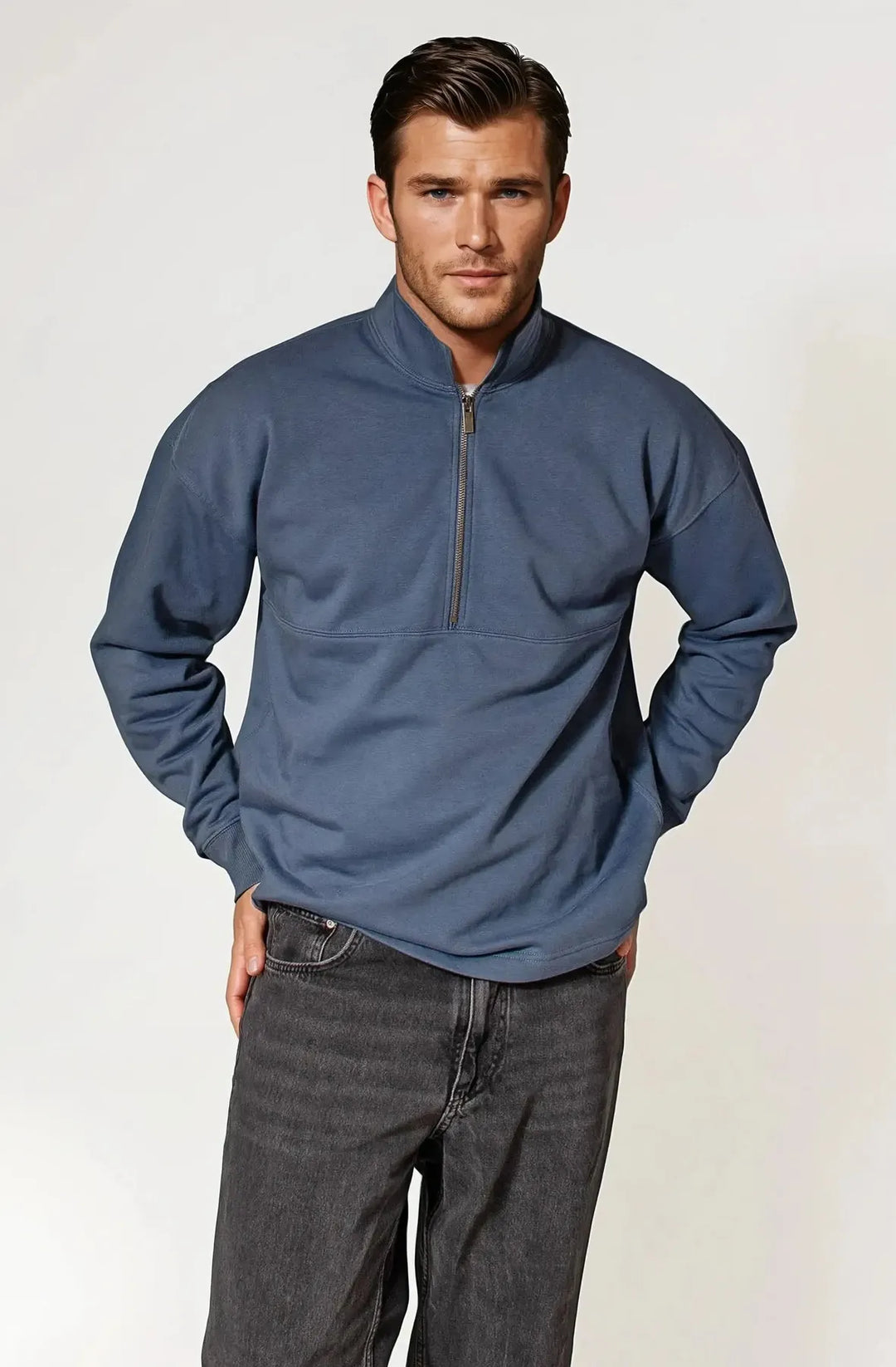 Zip Neck Sweatshirt