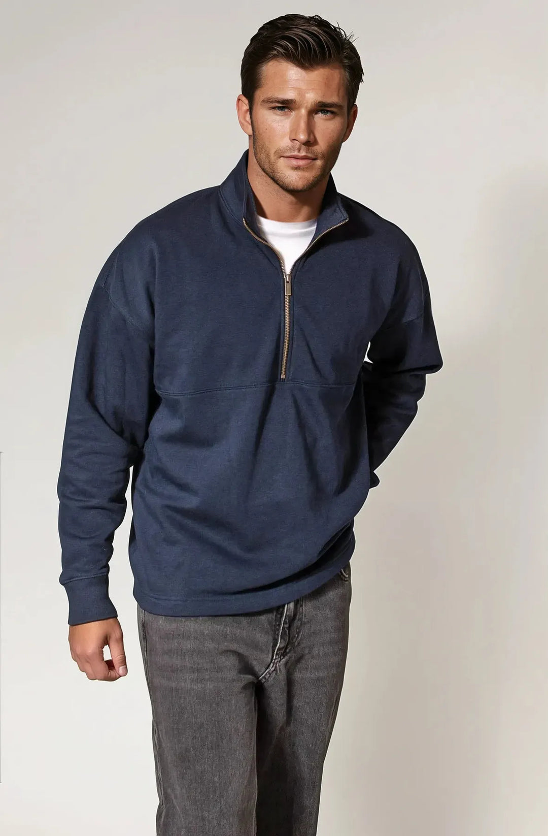 Zip Neck Sweatshirt