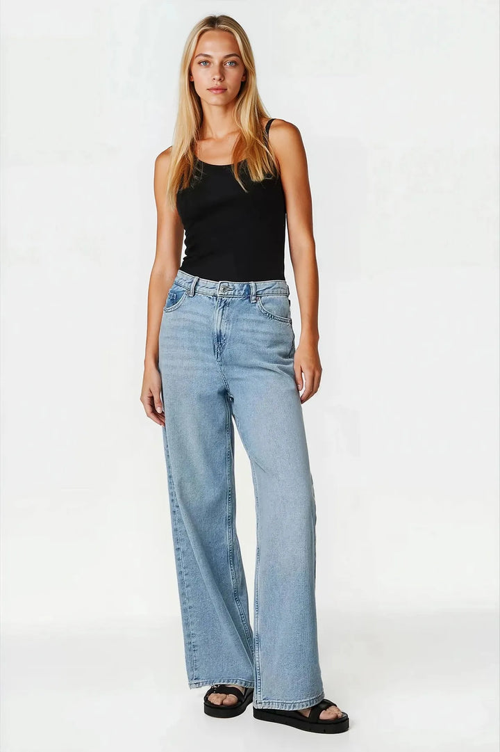 Slouchy Wide Leg Jeans