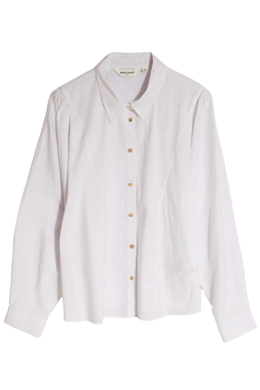 White Stretch Cotton Oversize Shirt-Secret Label