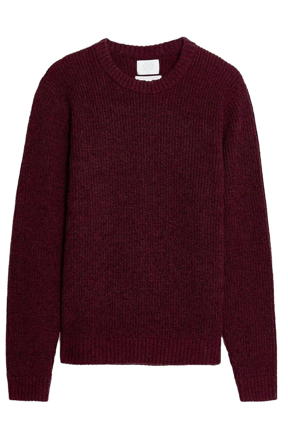 Lambswool chunky rib knit crew neck jumper-Secret Label