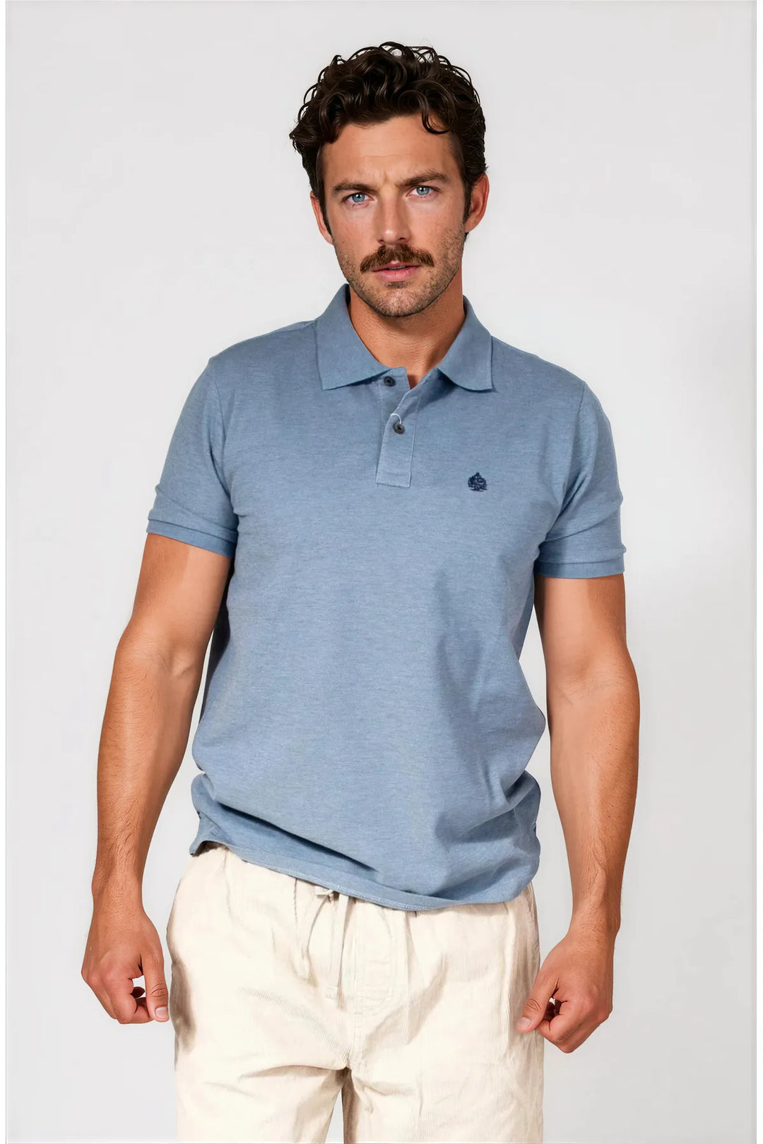 Cotton Pique Polo Shirt-Secret Label