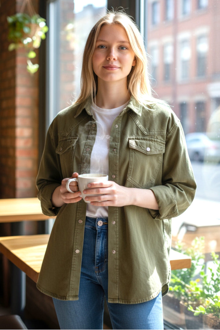 Oversize Denim Shirt