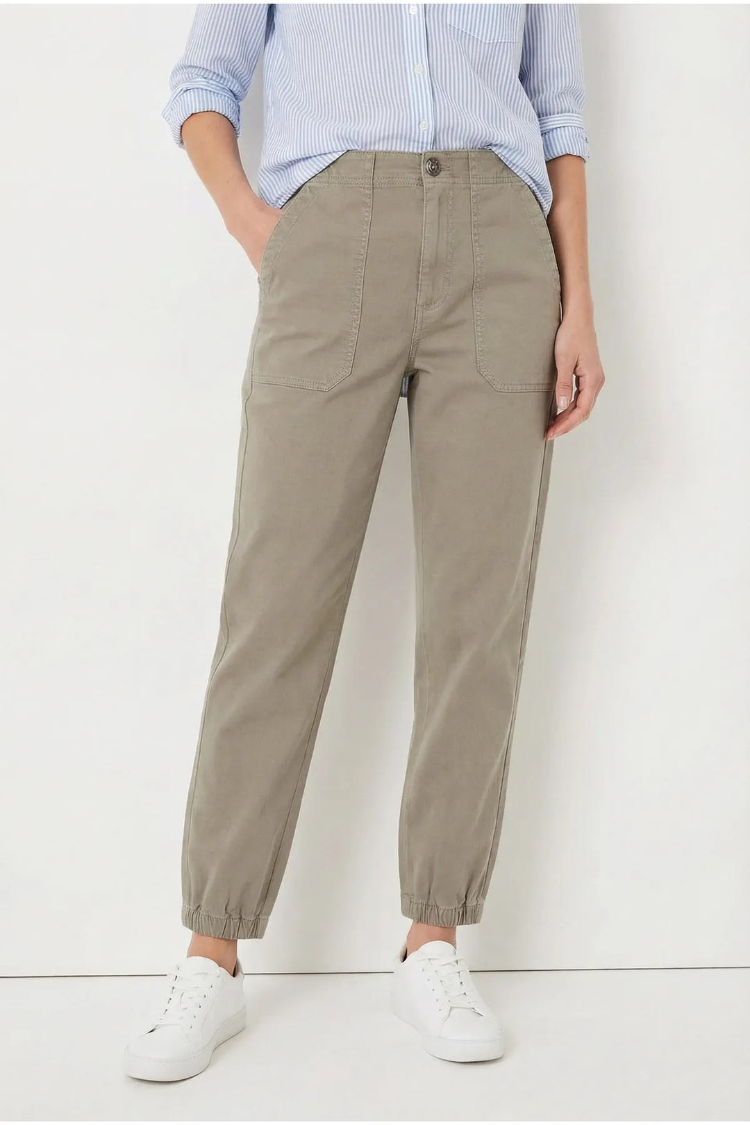 Ankle Cuff Casual Trousers