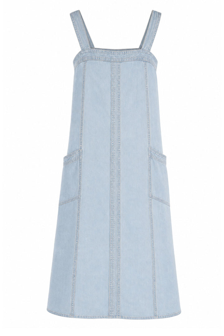 Light Denim Strappy Tunic Dress