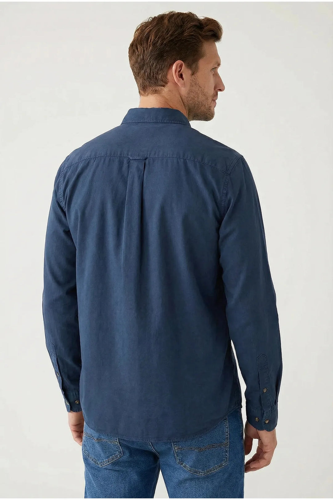 Button Down Collar Cotton Shirt