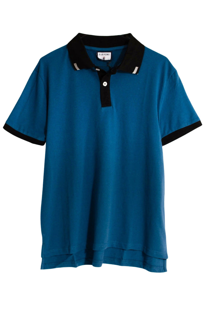 Contrast Collar Polo Shirt