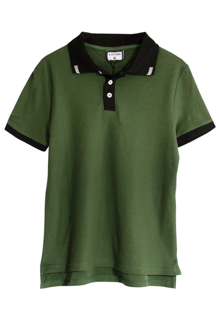 Contrast Collar Polo Shirt