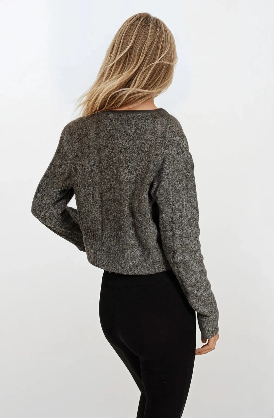Crew Neck Cable Knit Jumper