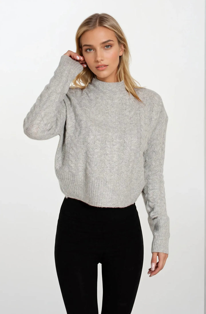 Crew Neck Cable Knit Jumper