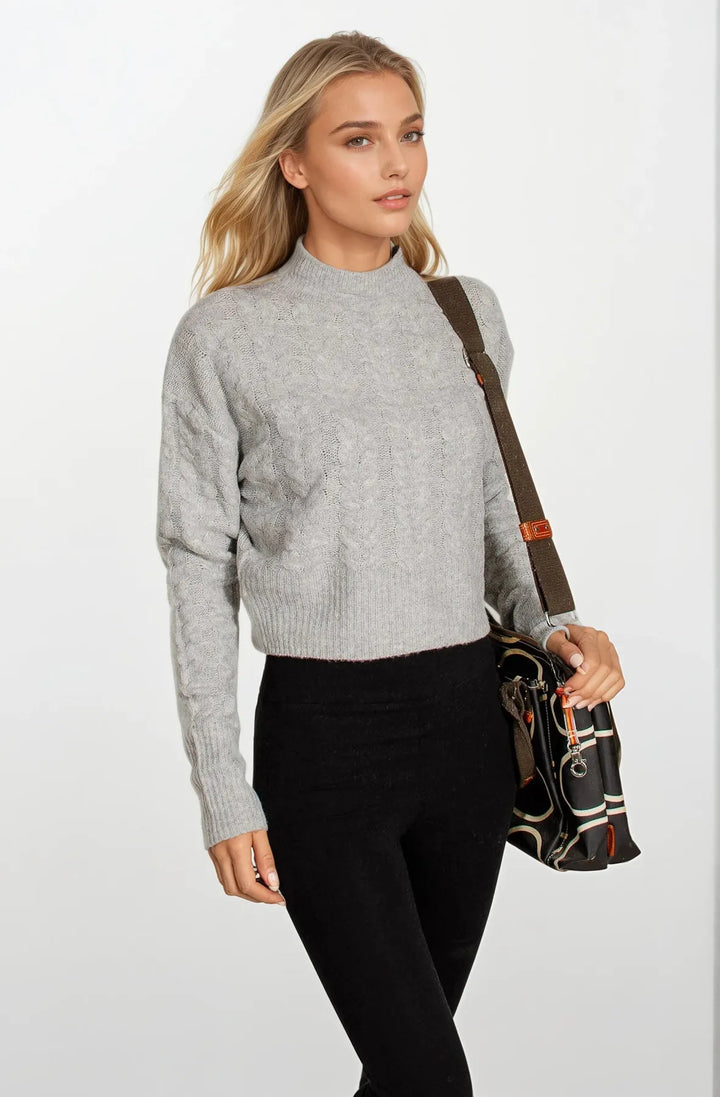 Crew Neck Cable Knit Jumper