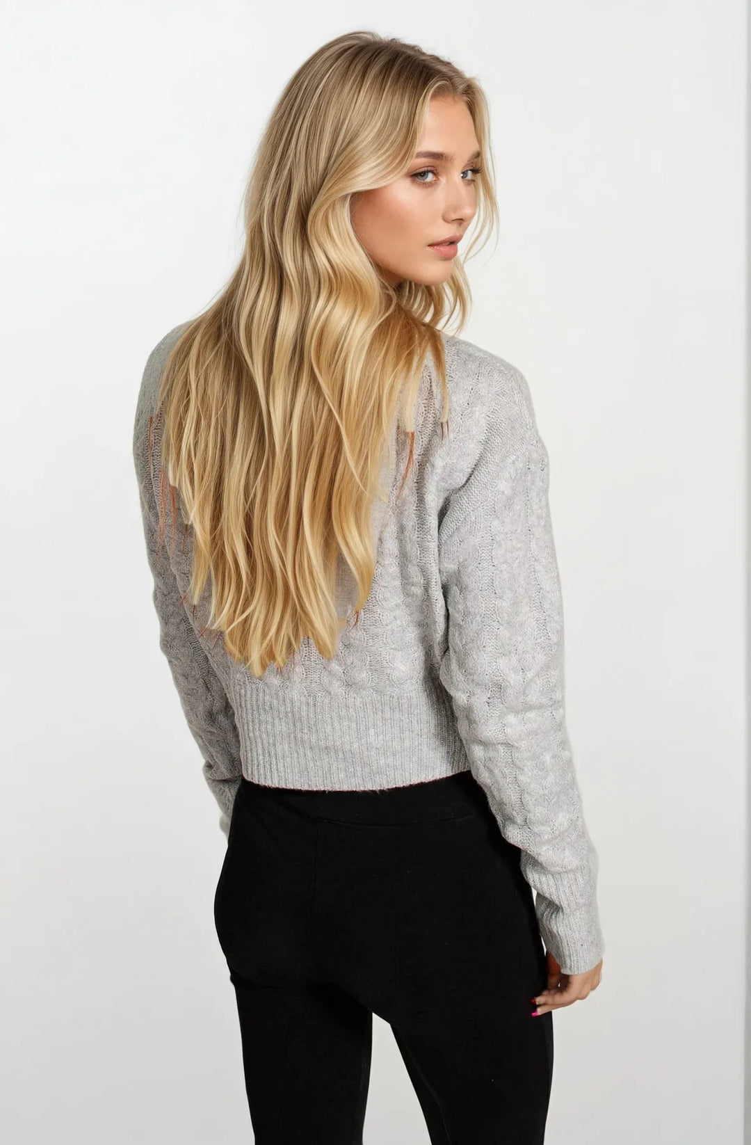 Crew Neck Cable Knit Jumper