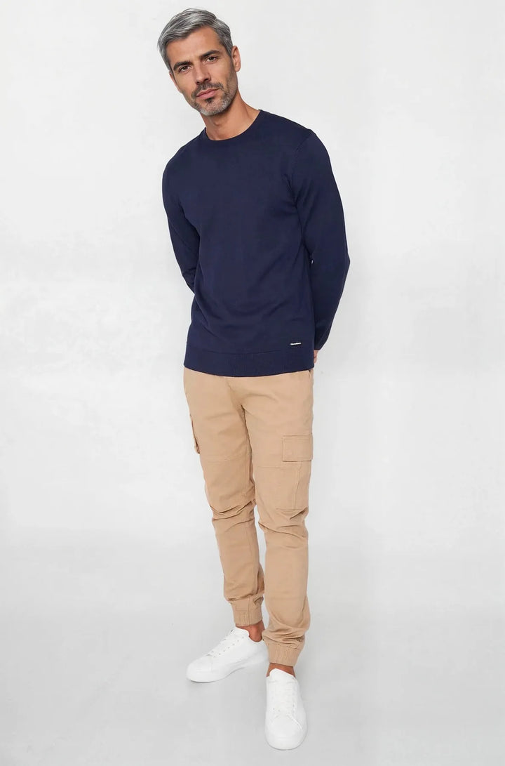 Navy Crew Neck Jumper