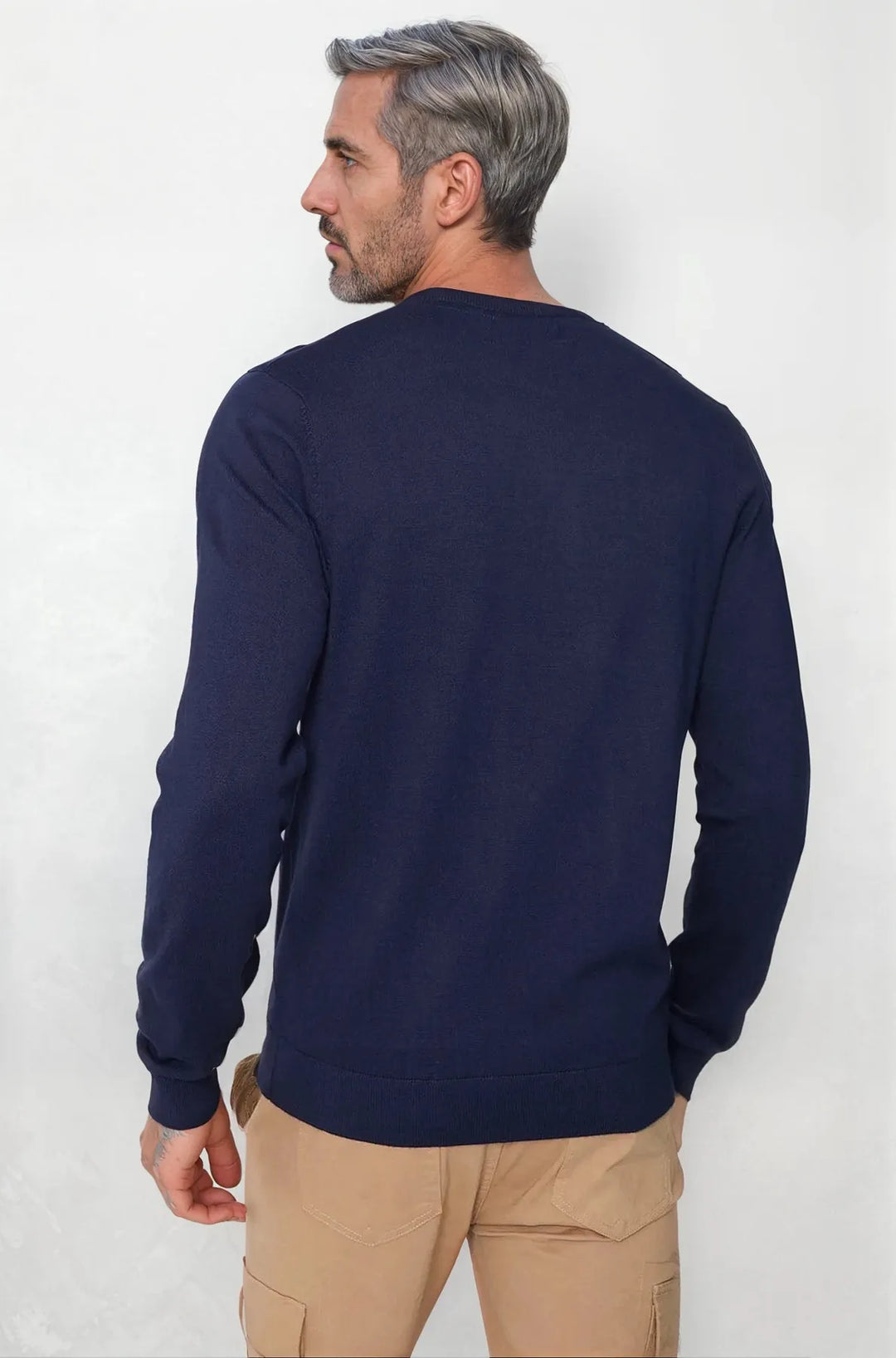Navy Crew Neck Jumper