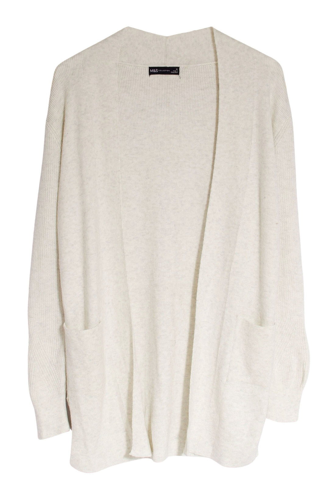 Open Front Ribbed Longline Cardigan