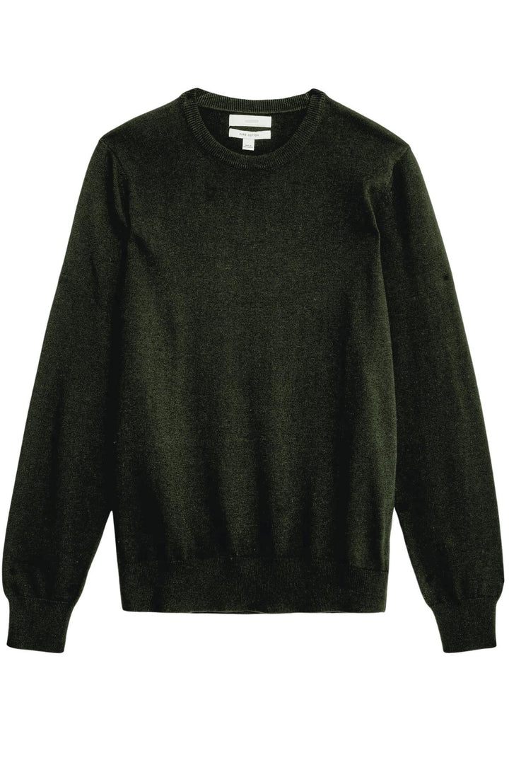 Crew Neck Fine Knit Cotton Jumper