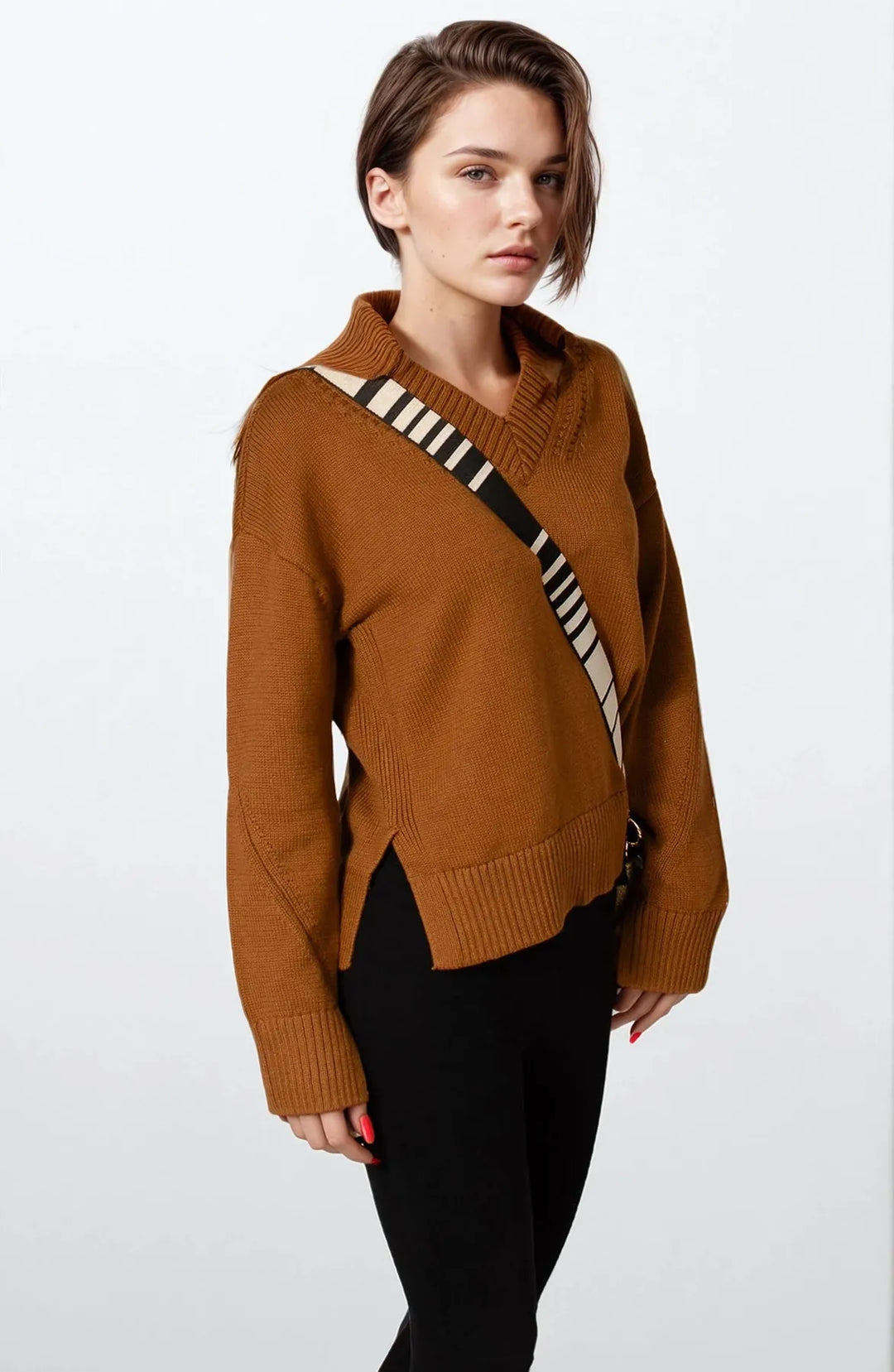 Per Una V-Neck Side Split Jumper