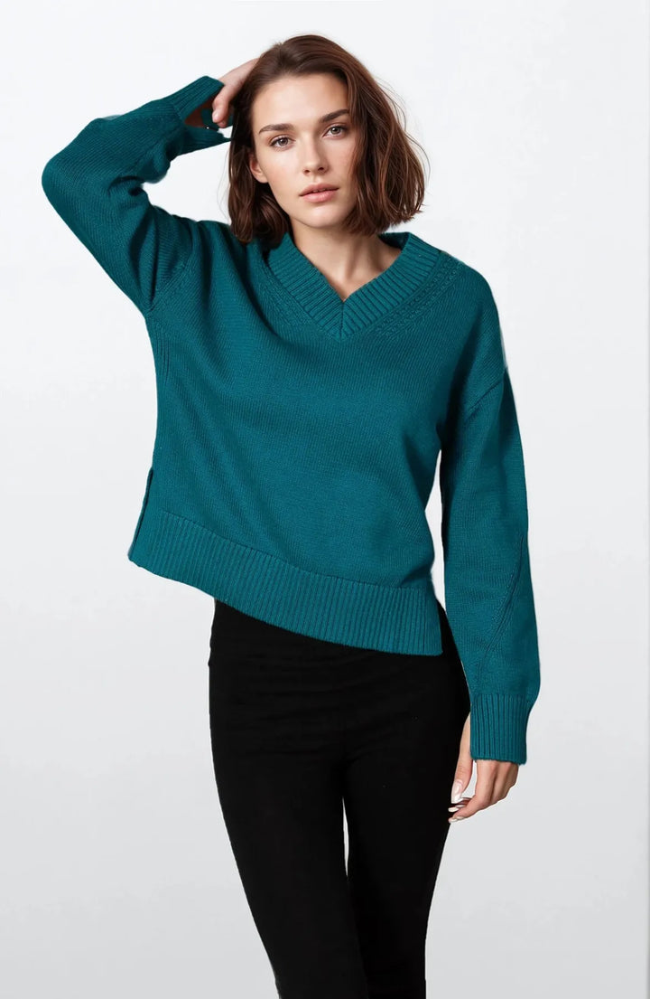 Per Una V-Neck Side Split Jumper