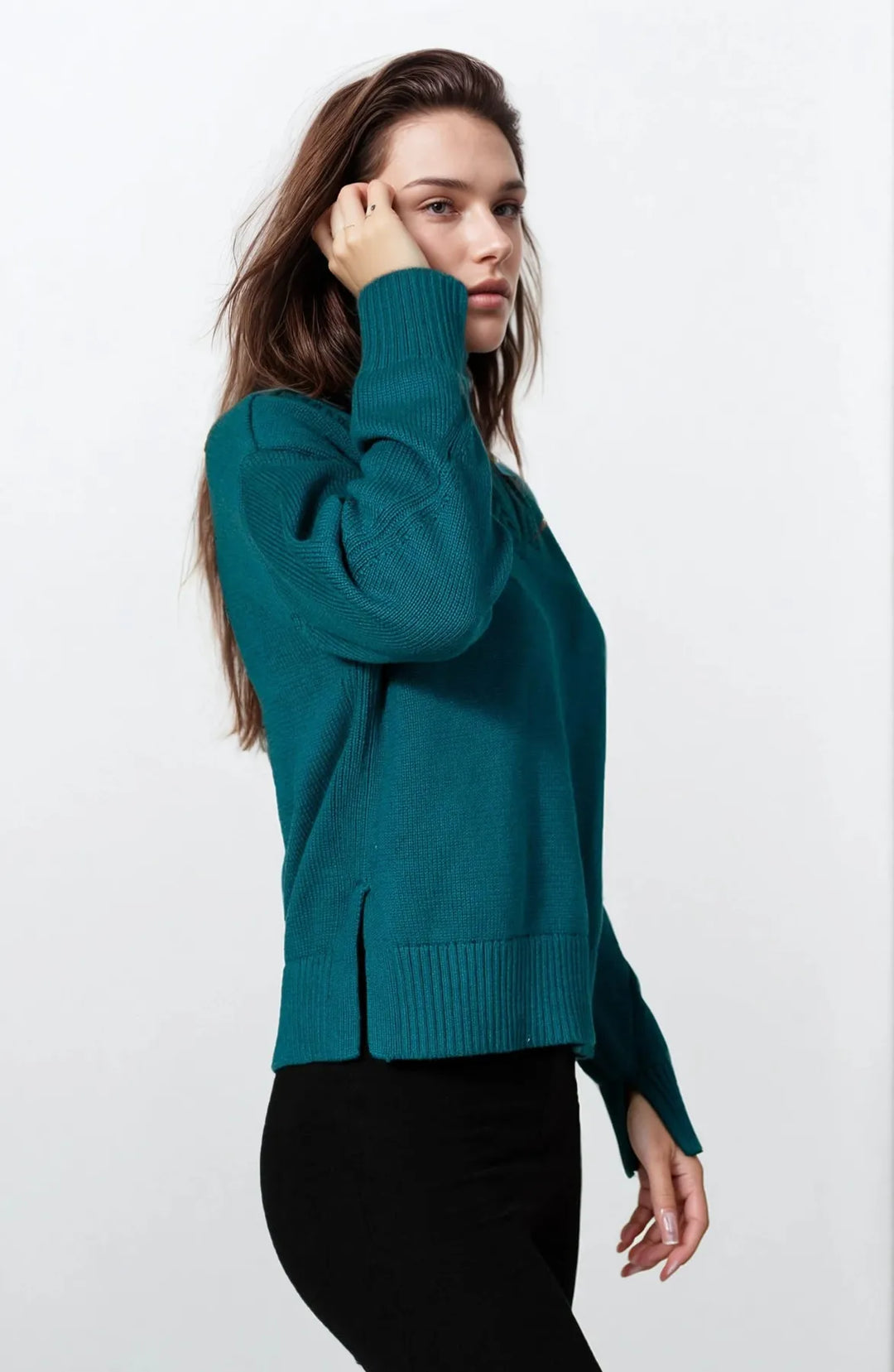 Per Una V-Neck Side Split Jumper