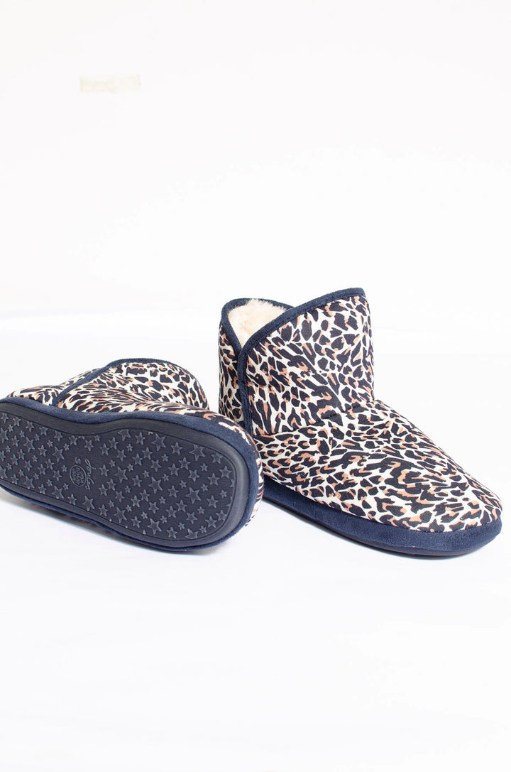 Leopard Slipper Booties