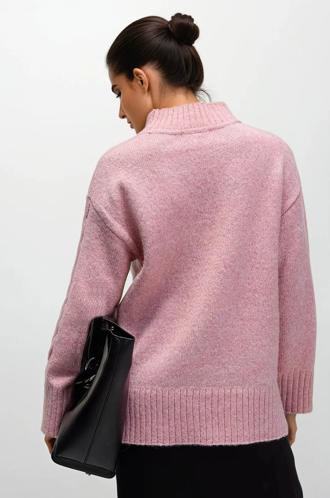 Funnel Neck Chunky Knit Jumper