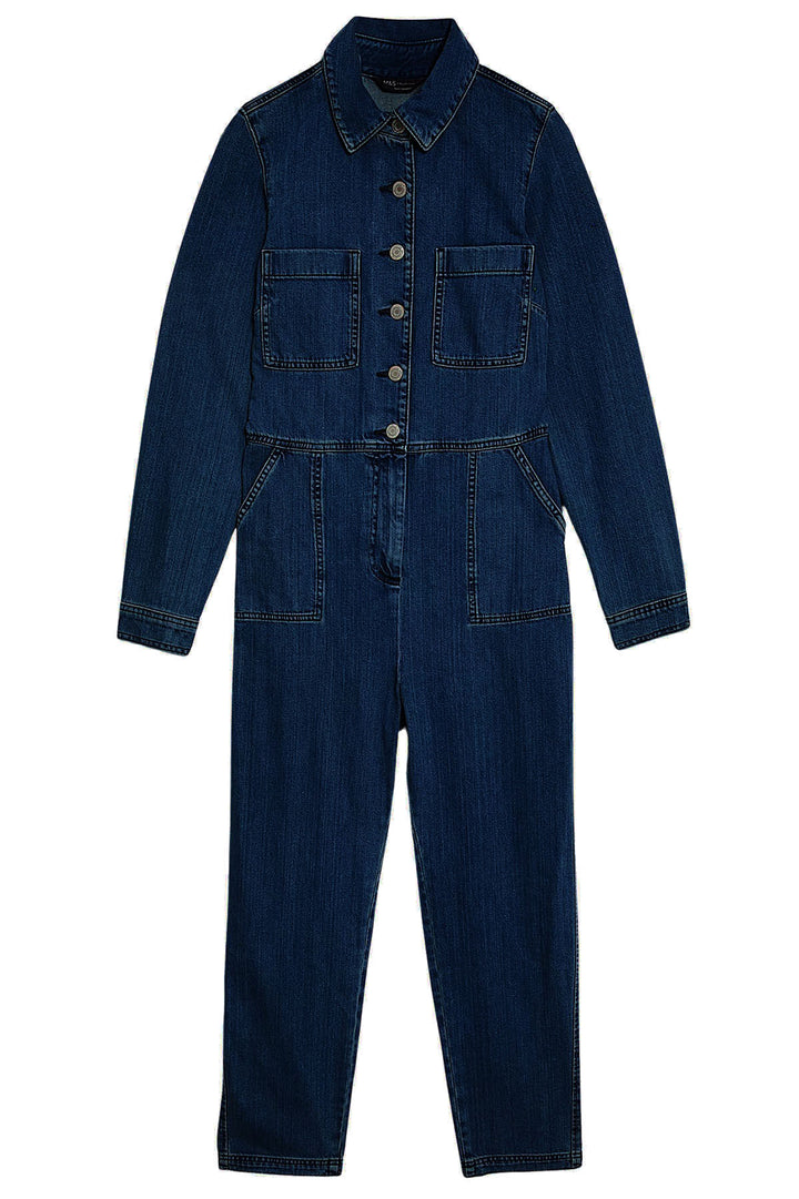 Denim Long Sleeve Boiler Suit