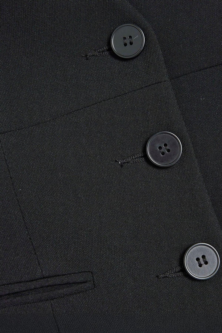 V Neck Button Front Blazer