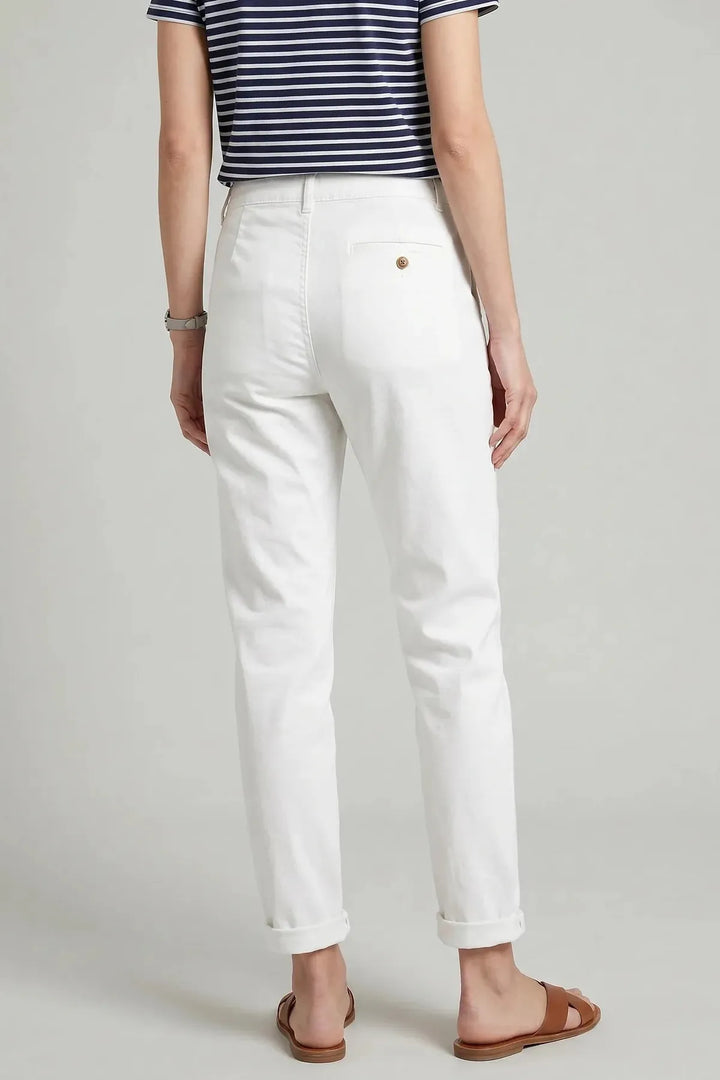 Tapered Ankle Grazer Chino Trousers