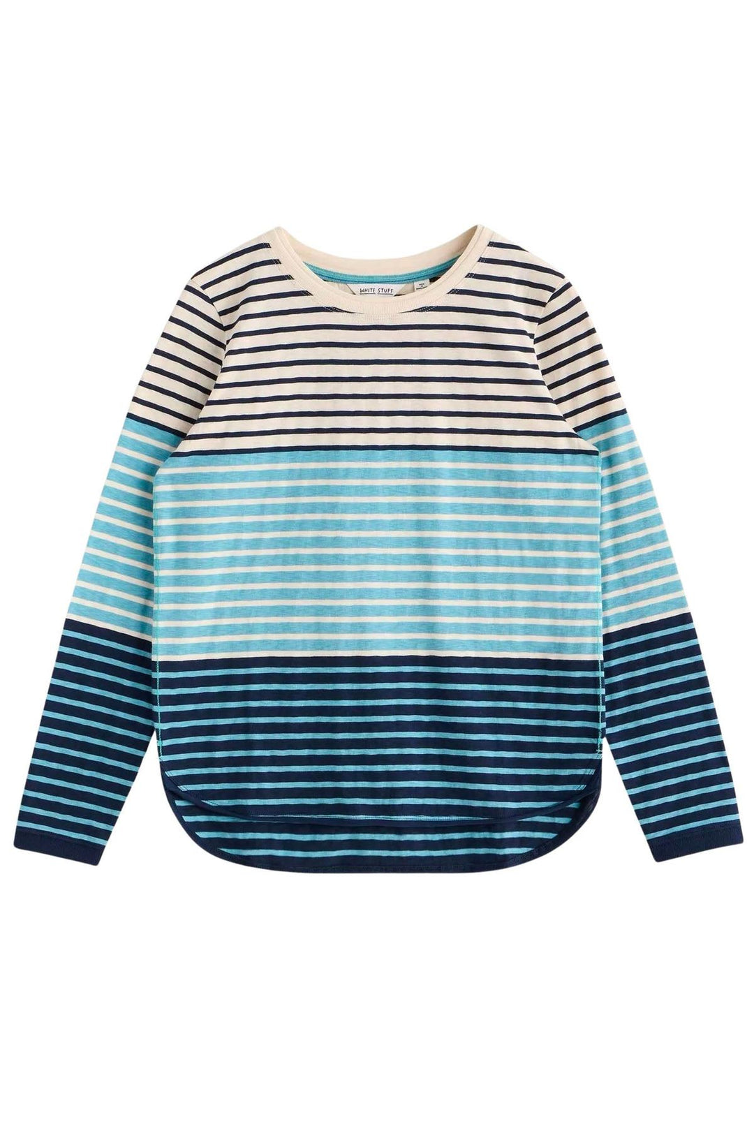 Blue Stripe Long Sleeved Top