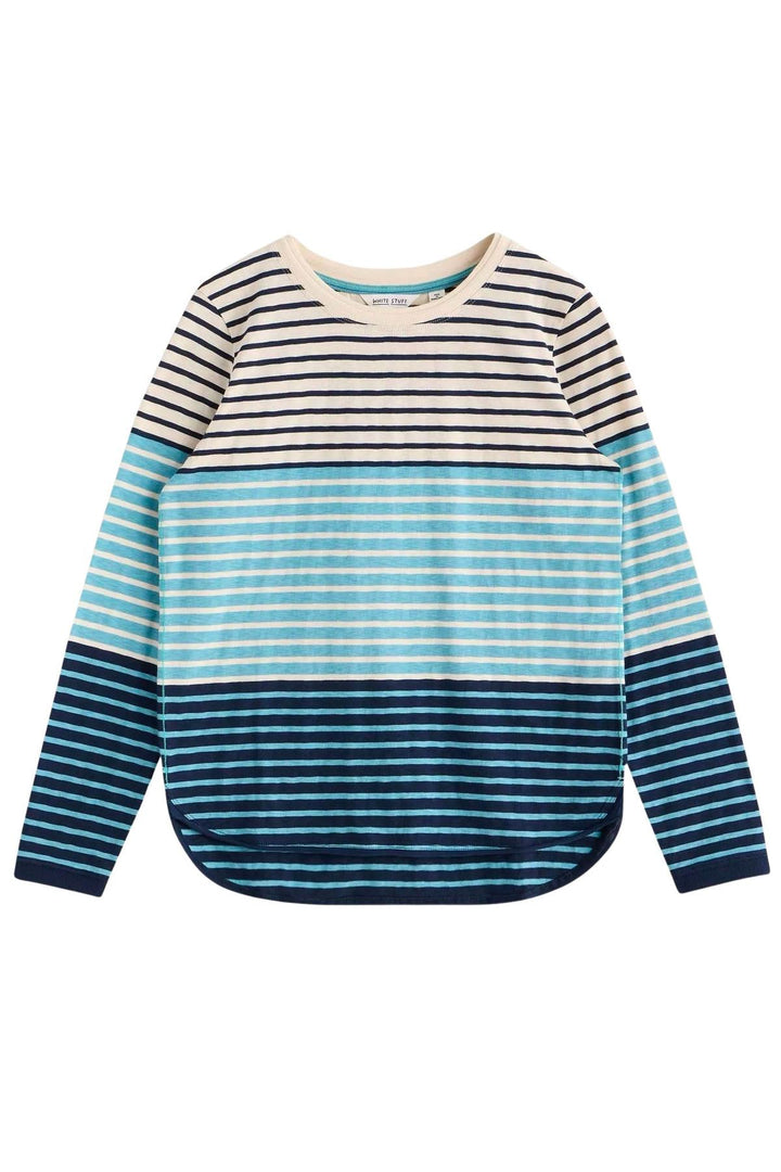 Blue Stripe Long Sleeved Top