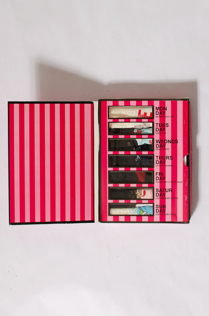 Lace Trim Christmas Knickers (Multipack of 7)