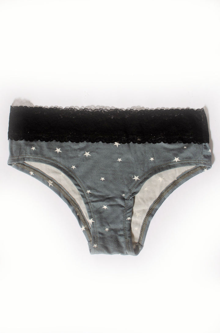 Lace Trim Christmas Knickers (Multipack of 7)
