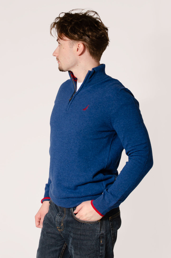 Quarter Zip Wool Jumper