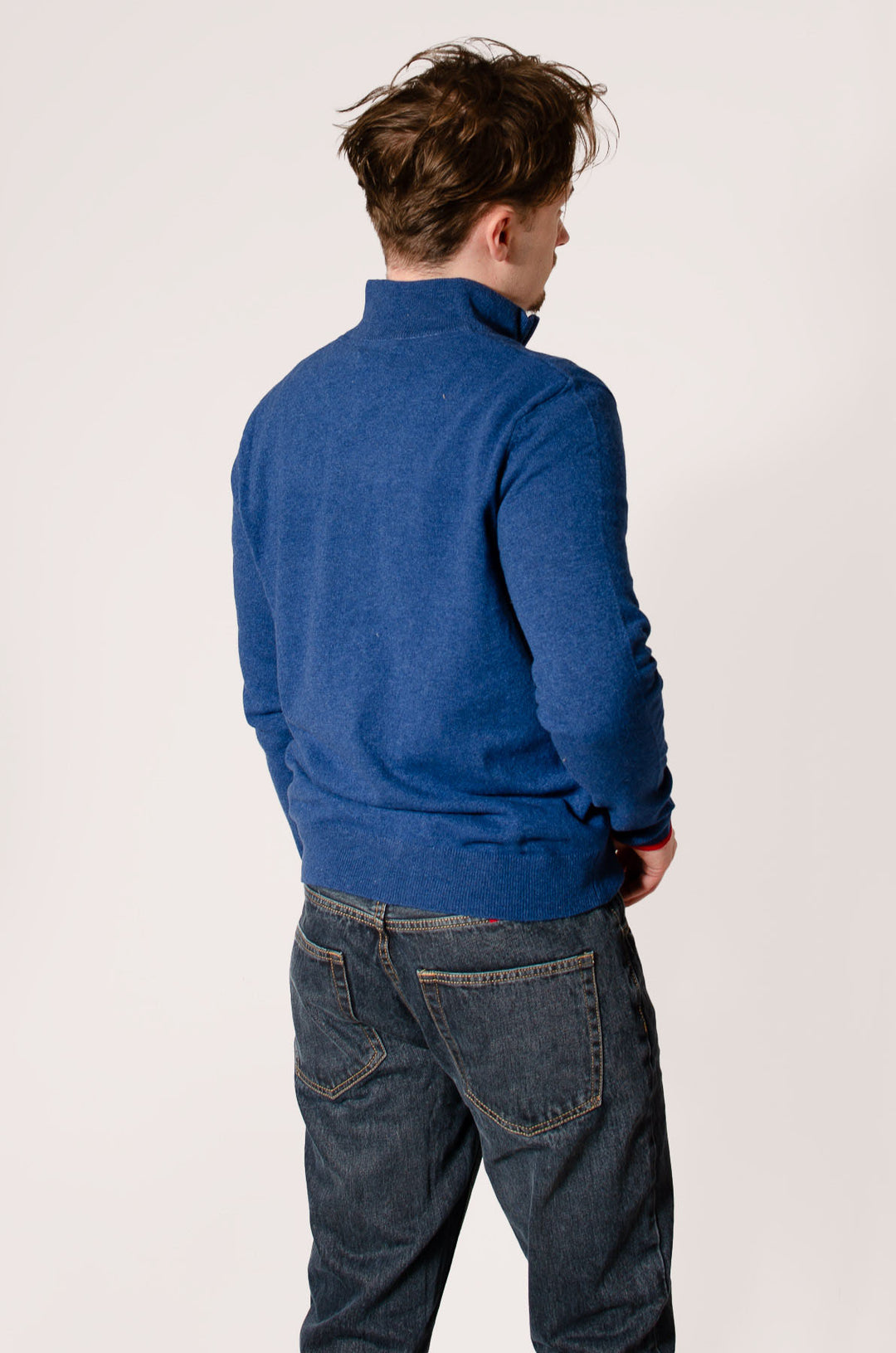 Quarter Zip Wool Jumper