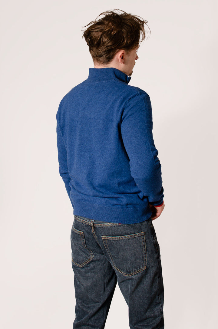Quarter Zip Wool Jumper