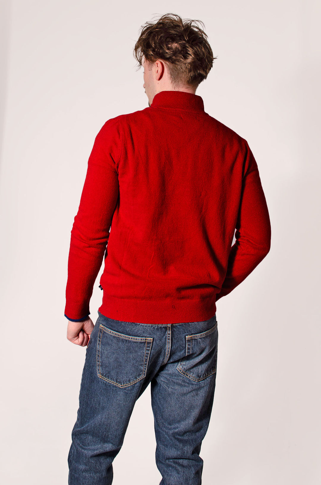 Quarter Zip Wool Jumper