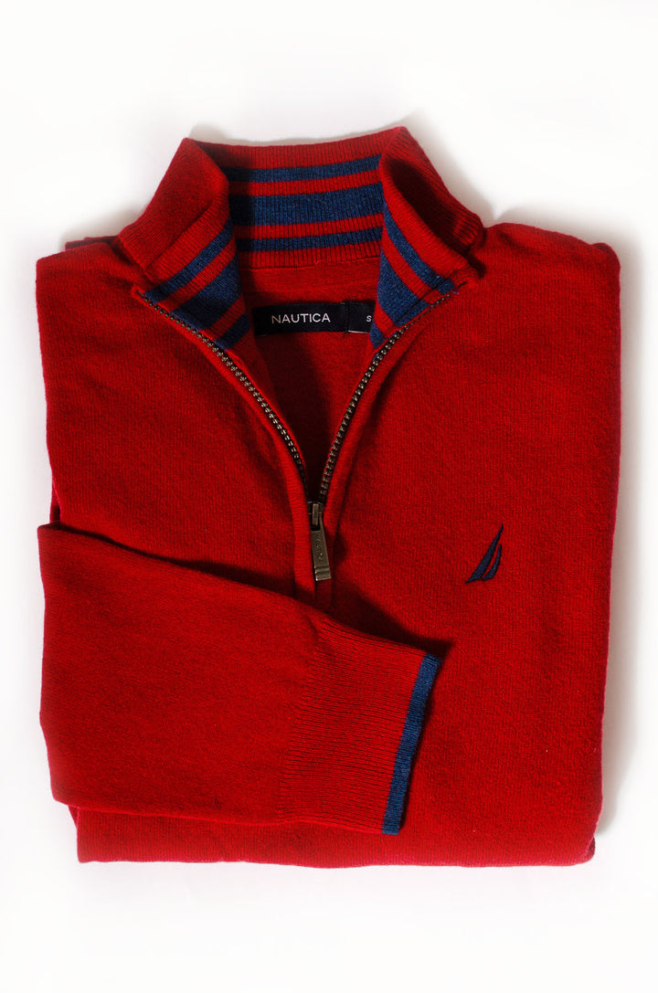 Quarter Zip Wool Jumper