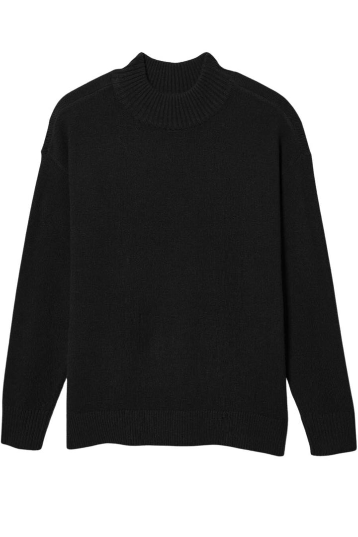 Funnel Neck Cuffed Jumper