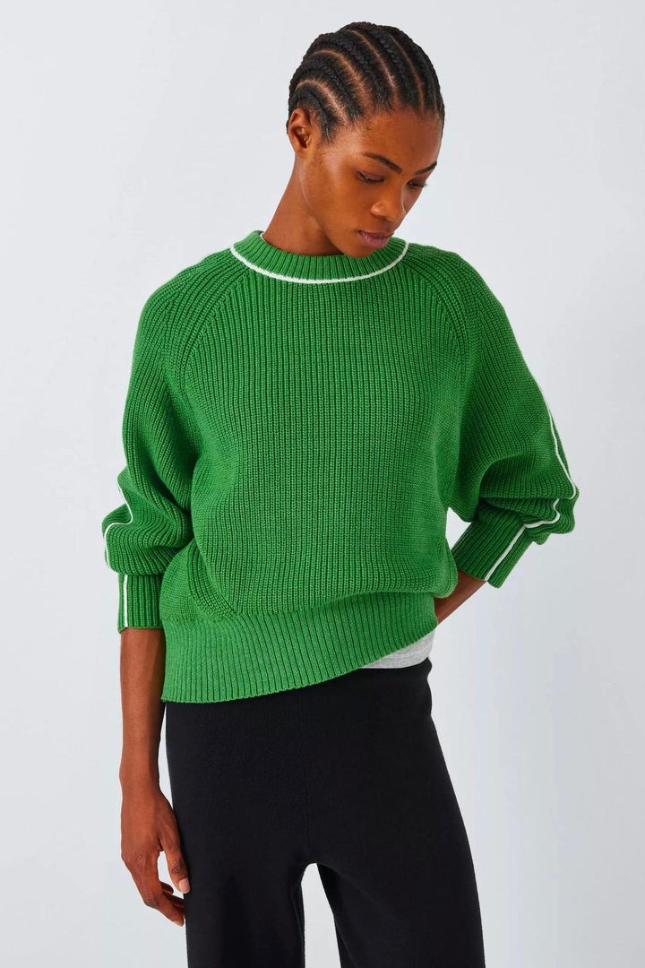 Round Neck Cotton Knit Jumper