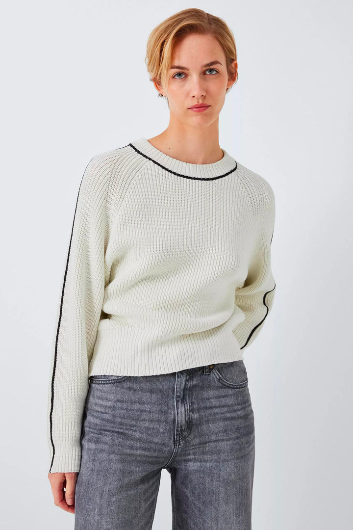 Round Neck Cotton Knit Jumper