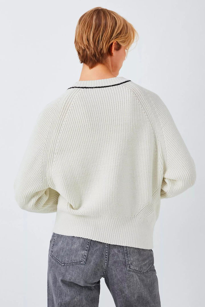 Round Neck Cotton Knit Jumper