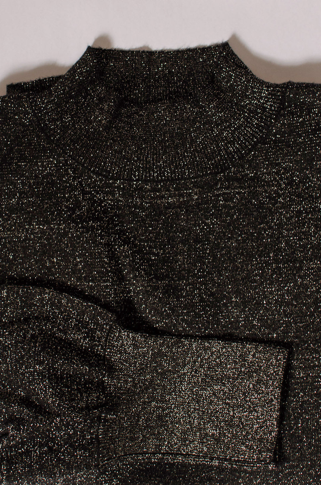 Black Sparkle Fine Knit Jumper