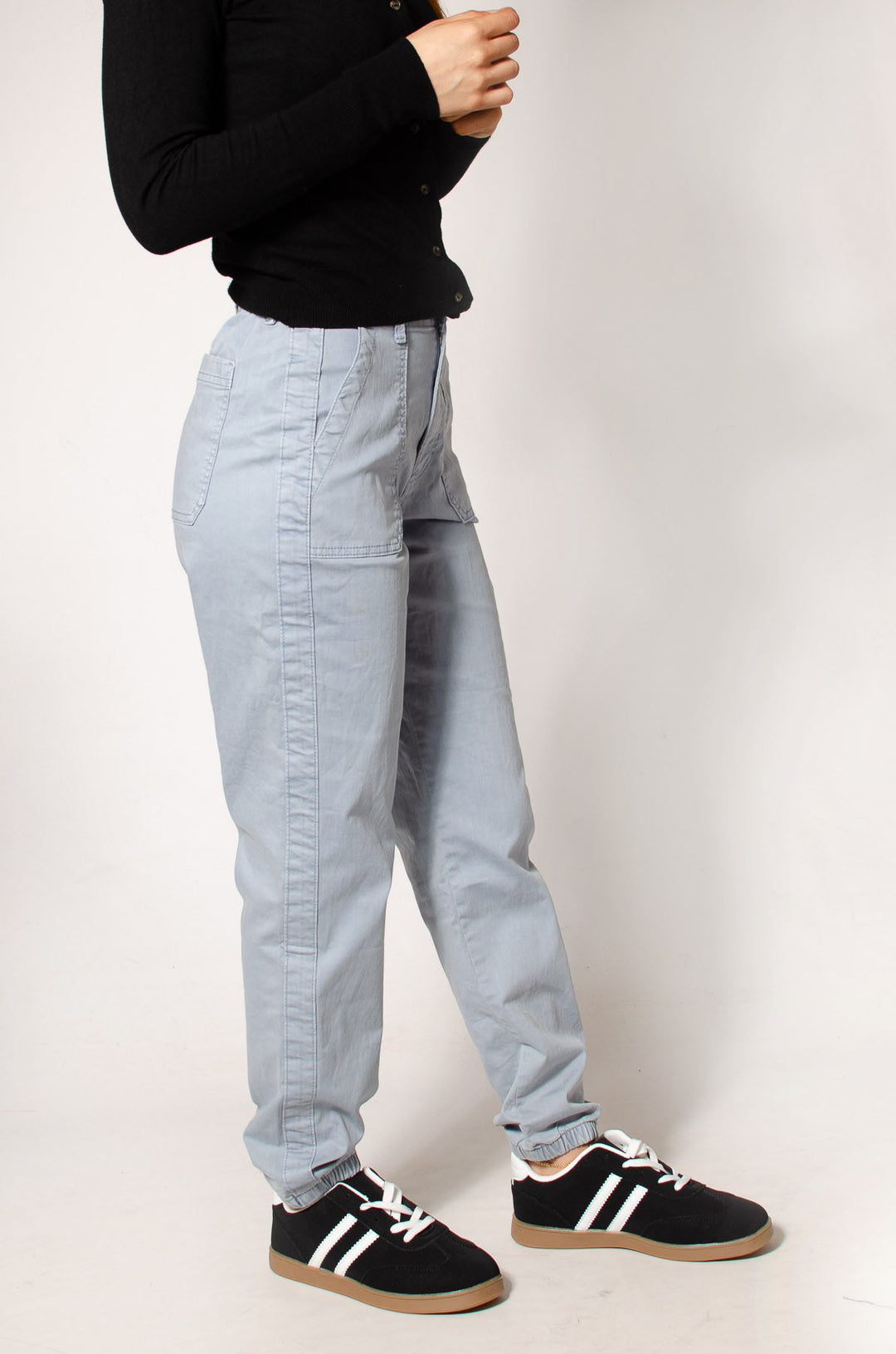 Ankle Cuff Casual Trousers